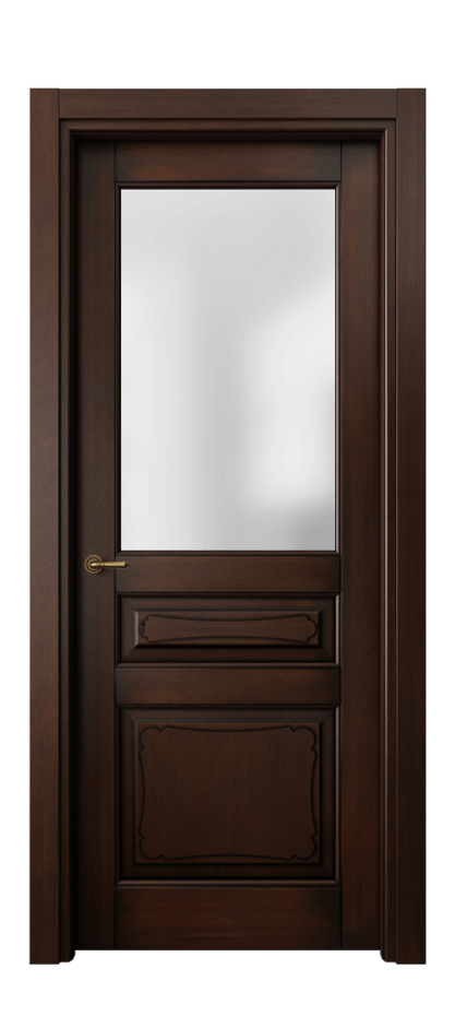 Межкомнатная дверь Toscana Elegante 6324 Бук тёмный с патиной Сатинированное стекло Цена 123790 ₽ | Volhovec