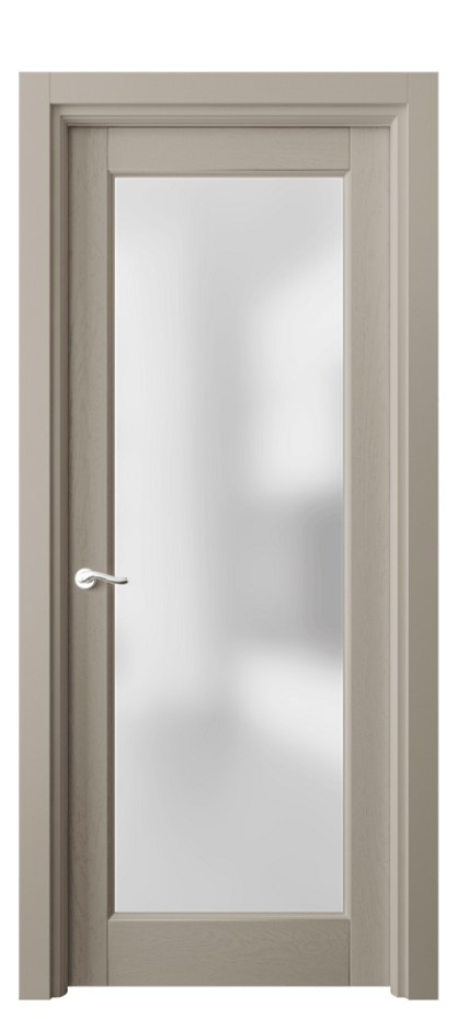 Межкомнатная дверь Lignum 0700 Дуб бисквитный Сатинированное стекло Цена 137130 ₽ | Volhovec