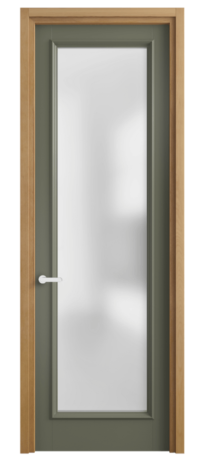 Межкомнатная дверь Charm 6702 Бук оливковый тёмный Сатинированное стекло Цена 105420 ₽ | Volhovec