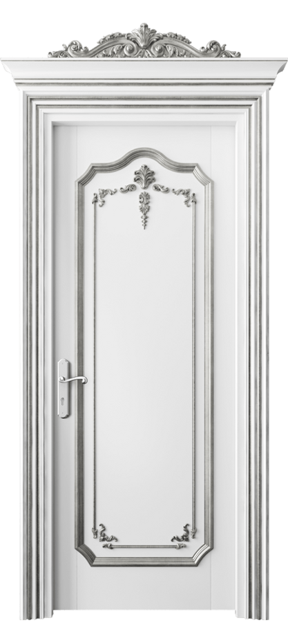 Межкомнатная дверь Imperial 6601 Бук белоснежный серебряный антик  Цена 215280 ₽ | Volhovec