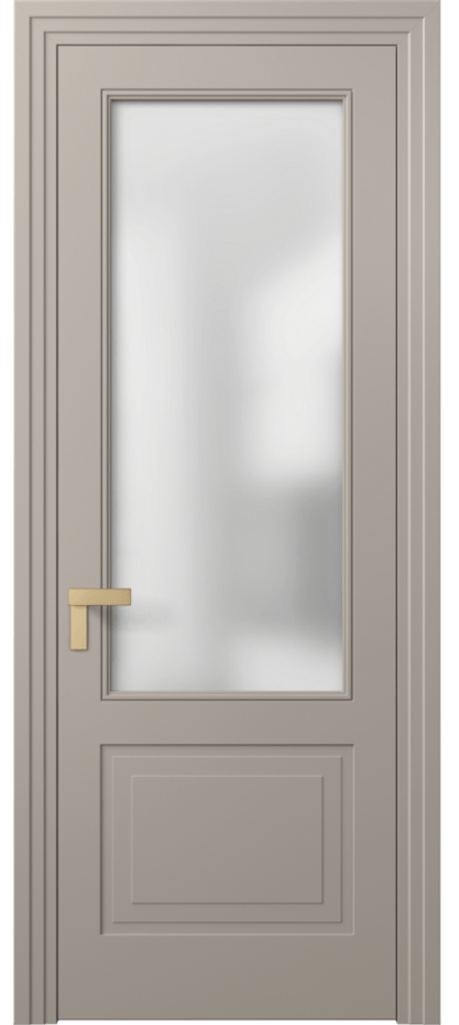 Межкомнатная дверь Rocca 8352 Матовый бисквитный Сатинированное стекло Цена 87040 ₽ | Volhovec