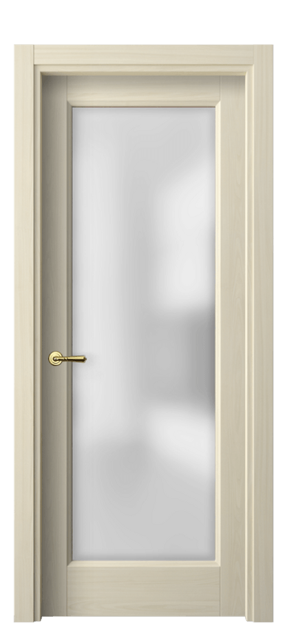 Межкомнатная дверь Галант 1402 Молочный ясень Сатинированное стекло Цена 33160 ₽ | Volhovec