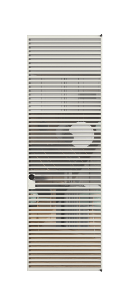 Алюминиевая дверь АЛПЛ040.07 Алюминий серый Рефлективное прозрачное стекло "Stopsol", калёное Цена 250600  | Volhovec