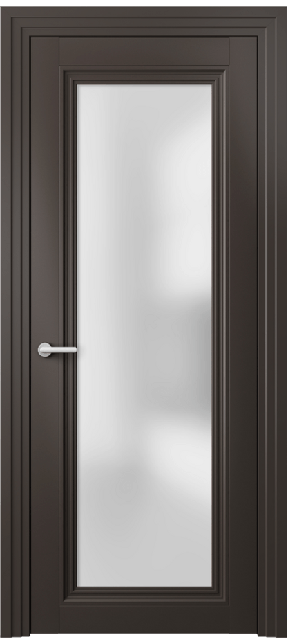 Межкомнатная дверь Центро 2502 Матовый антрацит Сатинированное стекло Цена 15143600 so'm | Volhovec