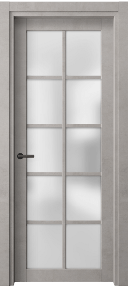 Межкомнатная дверь Нео 2106 Леон серебро Сатинированное стекло Цена 43740 ₽ | Volhovec