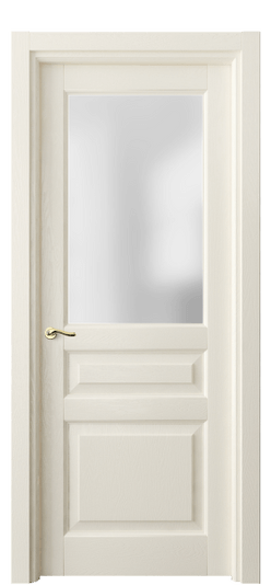 Дверь межкомнатная 0710 ДМБ САТ. Цвет Дуб молочно-белый. Материал Массив дуба эмаль. Коллекция Lignum. Картинка.