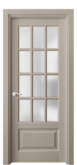 Дверь межкомнатная 0728 ДБСК САТ. Цвет Дуб бисквитный. Материал Массив дуба эмаль. Коллекция Лигнум. Картинка.