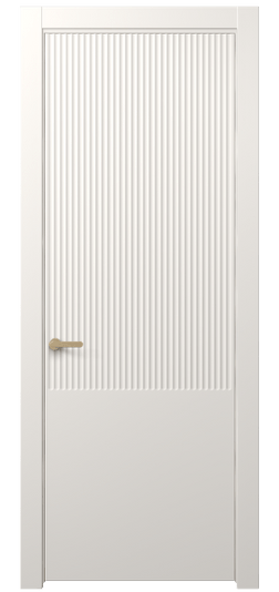 Дверь межкомнатная АКП 8646 МПБЛ. Цвет Матовый пудровый белый. Материал Гладкая эмаль. Коллекция Alba. Картинка.