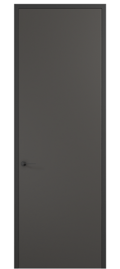 Дверь межкомнатная 0010 АКП ПЭГФ. Цвет ПЭТ графитовый. Материал ПЭТ. Коллекция Planum Pro. Картинка.