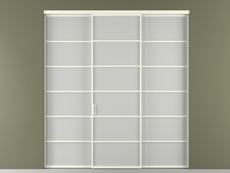 Перегородка Formato внутри проёма 3 створки