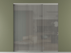 Перегородка Формато внутри проёма 3 створки с синхронным механизмом