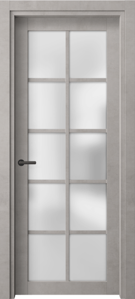 Дверь межкомнатная 2106 ЛСЕ САТ. Цвет Леон серебро. Материал Технофойл Ламинатин. Коллекция Нео. Картинка.